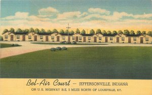 Postcard Kentucky Louisville Bel Aire Court occupation roadside 23-12104