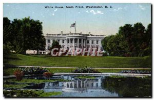 Postcard Old White House South Front Washington D C.