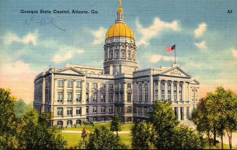 Georgia Atlanta State Capitol Building 1943