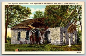 Native American Postcard - Wyandot Mission Church - Sandusky, Ohio