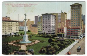 San Francisco, California, Union Square, showing Dewey Monument