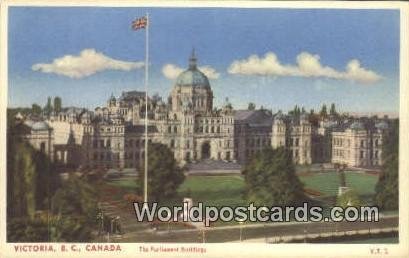 Paliament Buildings Victoria British Columbia, Canada Unused 