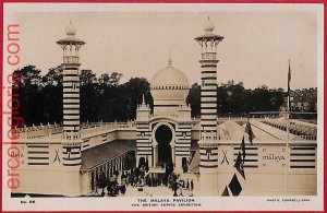 ai0230 -  GREAT BRITAIN - VINTAGE POSTCARD - The Malaya Pavilion