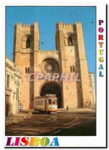 Postcard Modern LISBON: the Cathedral. Surnome� Church of Santa Maria Mator