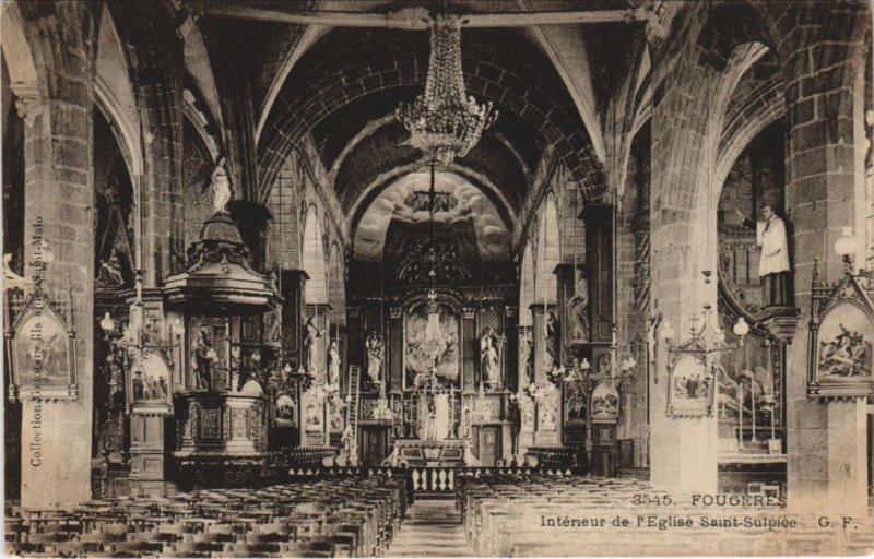 CPA Fougeres Interieur de l'Eglise St Sulpice (1237584)