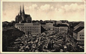 Czech Republic Brno Zelný trh. Petrov Vintage Postcard C215