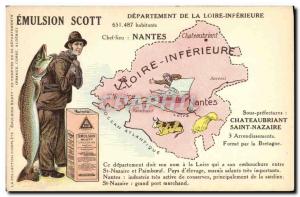 Postcard Old Emulsion Scott Poisson Department Inferieure Loire Nantes Saint ...