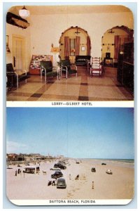 c1960 Gilbert Hotel Multi-View Daytona Beach Florida FL Vintage Antique Postcard