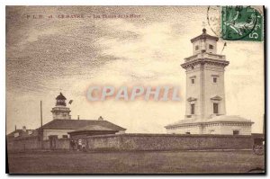 Old Postcard Le Havre the Lighthouses of Heve