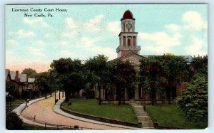 NEW CASTLE, PA Pennsylvania ~ Lawrence County COURT HOUSE 1910 Postcard