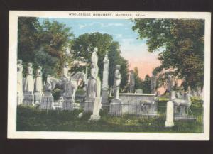 MAYFIELD KENTUCKY WOOLDRIDGE MONUMENT CEMETERY VINTAGE POSTCARD KY.