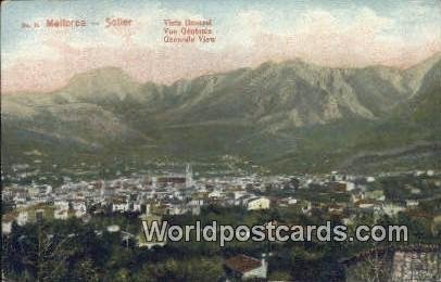 Vista General, Generale View, Mallorca, Soller Spain Tarjeta Postal 1912 