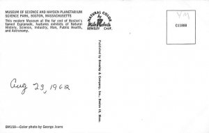 Museum of Science Hayden Planetarium Science Park - Boston, Massachusetts MA ...