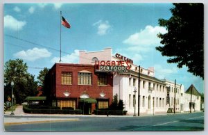 Washington DC~Hogates Sea Food Restaurant~9th & Maine Avenue~Neon Sign~1950s