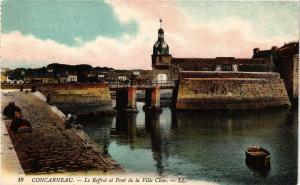 CPA CONCARNEAU - Le Beffroi et Pont de la Ville Close (206339)