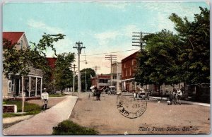 Postcard Sutton Quebec c1910 Main Street RPO Cancel Masonville & Montreal