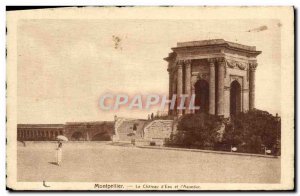 Old Postcard Montpellier Le Chateau d & # & # 39Eau and 39aqueduc