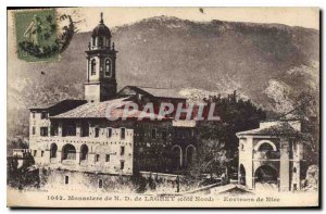 Old Postcard Monastery of N D Laghet northern coast Nice surroundings