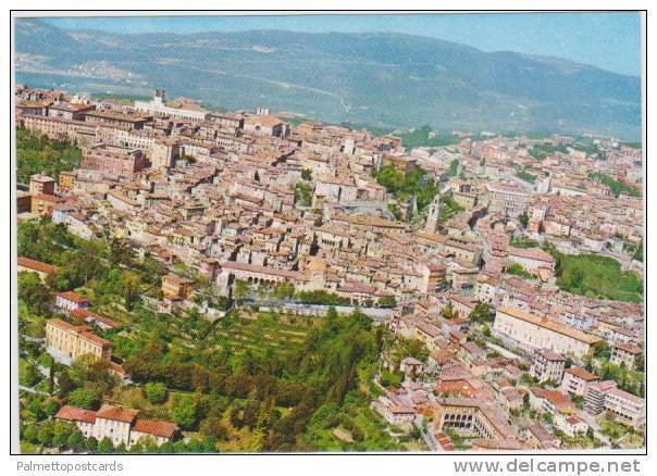 Panorama of Perugia dall'aero, Umbria, Italy