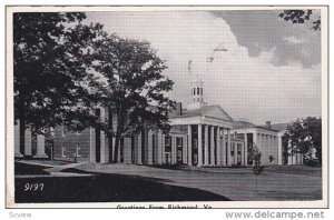 Washington & Lee University, Greetings from Richmond, Virginia, PU-1941