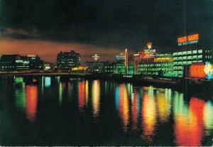 Philippines The Pasig River at Night Vintage Postcard BS.08