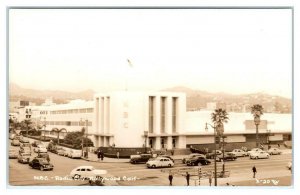 RPPC  HOLLYWOOD, California CA ~ NBC RADIO CITY ca 1940s Cars   Postcard