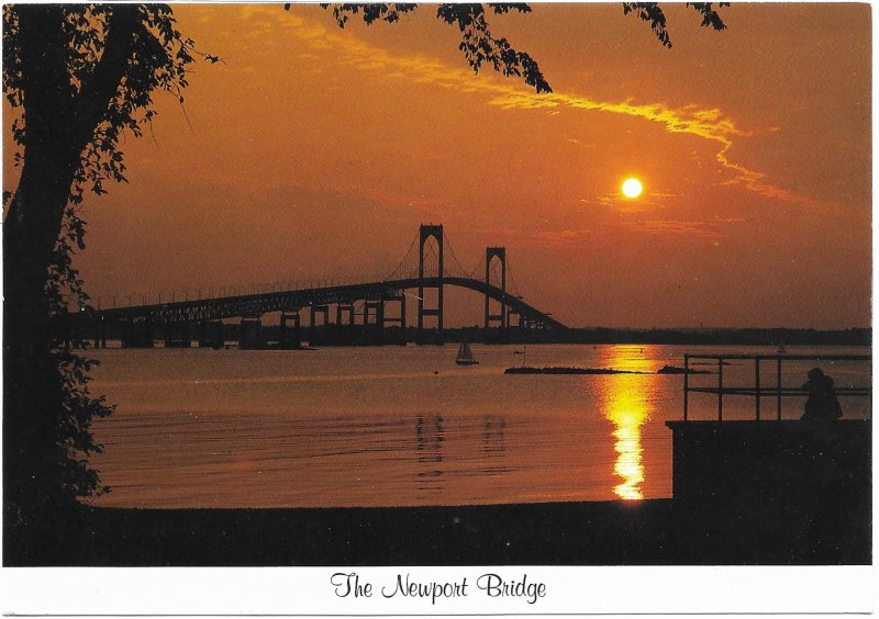 US Unused. Newport, Rhode Island. Newport Bridge.  Nice.