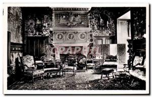 Old Postcard Interior Combourg Du Chateau Le Salon