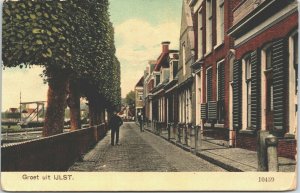 Netherlands Groet Uit IJlst Vintage Postcard 01.42 