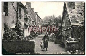 Old Postcard Cabourg houses and gardens of the old Cabourg