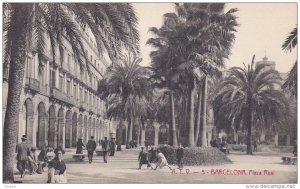 BARCELONA, Cataluna, Spain, 1900-1910´s; Plaza Real