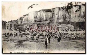 Postcard Old Treport La Plage Mary Low