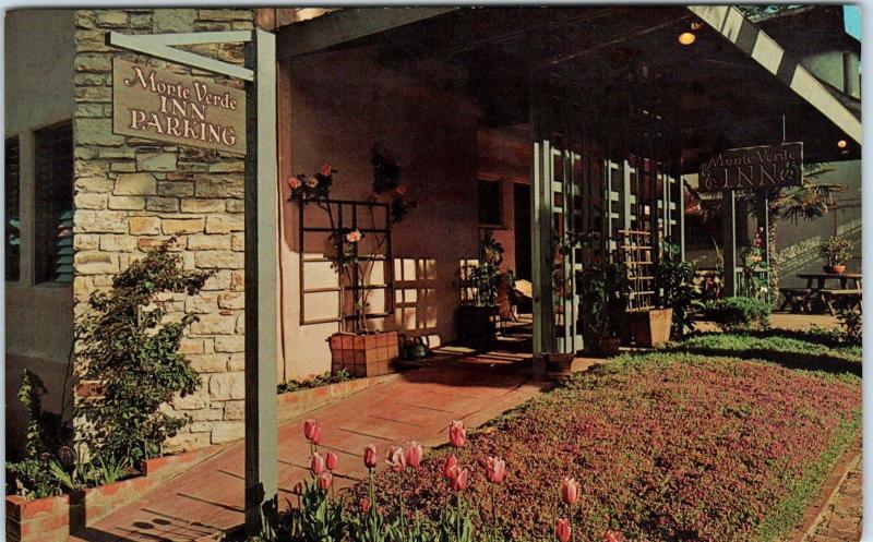 CARMEL, CA California    MONTE  VERDE  INN     c1950s  Roadside  Postcard 