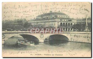 Old Postcard Paris Theater du Chatelet