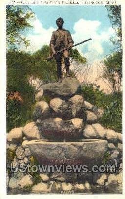 Statue of Captain Parker - Lexington, Massachusetts MA