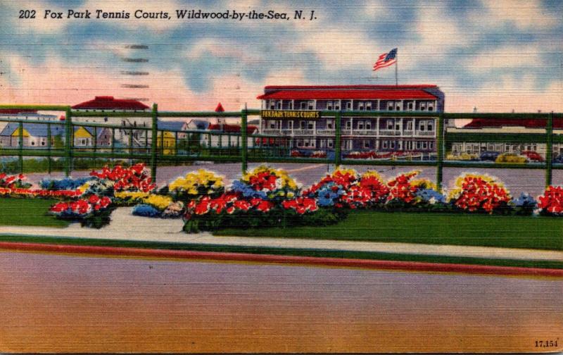 New Jersey Wildwood Fox Park Tennis Courst 1949