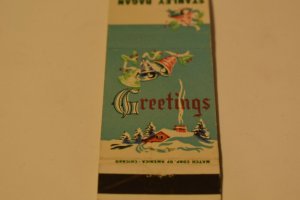 Stanley Ragan Greetings Bells Chicago Illinois 20 Strike Matchbook Cover