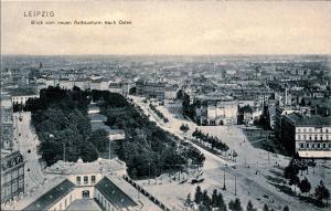 LEIPZIG GERMANY, View from the new Rathaustrum to the east, Postcard GER576209