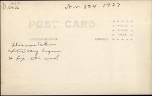 Morrisville or Randolph VT 1927 Flood Damage Real Photo Postcard #1