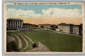 Old Postcard~Carnegie Institute-Pittsburgh,Pennsylvania