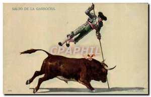 Old Postcard Bullfight Bullfight Salto of Garrocha