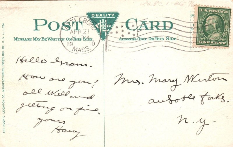 Vintage Postcard 1910's Pilgrims at Saint Joseph Shrine Parish Montreal Canada