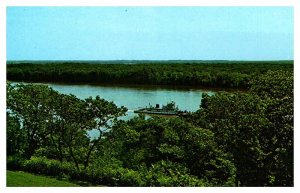 Postcard BOAT SCENE Burlington Iowa IA AS4775