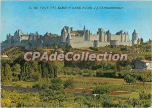 Modern Postcard La Cite in Carcassonne (Aude) General view