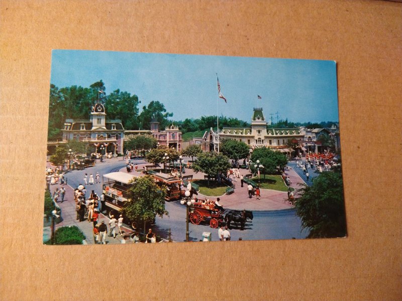 1960's Town Square- Main Street, Disneyland, California Chrome Postcard