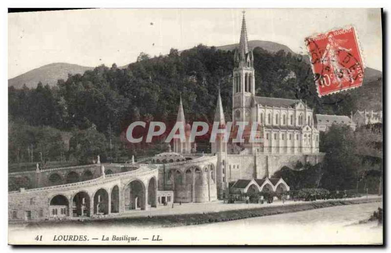 CPA Lourdes La Basilique 