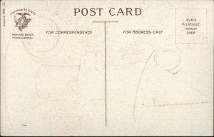 Halloween - Ellen Clapsaddle Witch Face in Candle c1910 Postcard