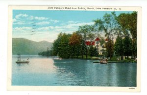 VT - Lake Dunmore. Lake Dunmore Hotel from Bathing Beach