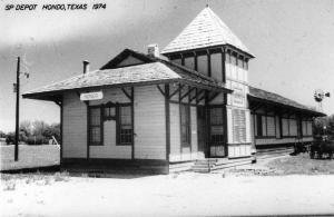 Hondo Texas SP Depot Real Photo Repro Antique Postcard J44321