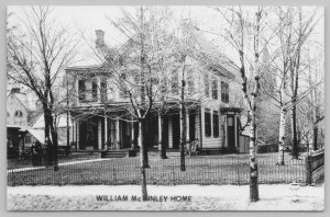 Ohio~William McKinley Home~Standard Chrome Postcard